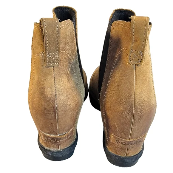 Sorel Womens Joan Of Arctic Wedge II Chelsea  Elk Ankle Boots Women's Size 8.5 - Picture 6 of 10